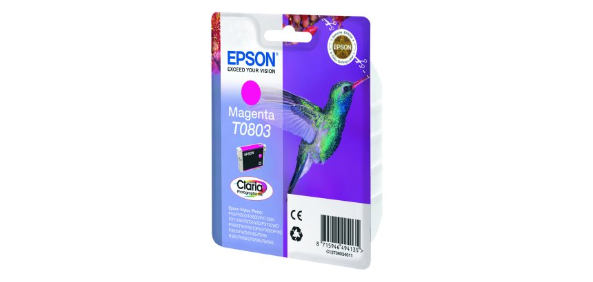 Epson T0803 (C13T08034011) Cartucho original magenta  (460 páginas)