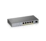 Zyxel GS1350-6HP-EU0101F switch di rete Gestito L2 Gigabit Ethernet (10/100/1000) Supporto Power over Ethernet (PoE) Grigio