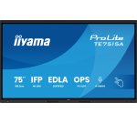 iiyama TE7515A-B1AG Écran d'affichage dynamique Écran plat interactif 190,5 cm (75") Wifi 550 cd/m² 4K Ultra HD Noir Écran tactile Intégré dans le processeur Android
