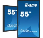 iiyama TF5539AS-B1AG Écran d'affichage dynamique En forme de kiosk 138,7 cm (54.6") LED 435 cd/m² 4K Ultra HD Noir Écran tactile Intégré dans le processeur Android 11 24/7