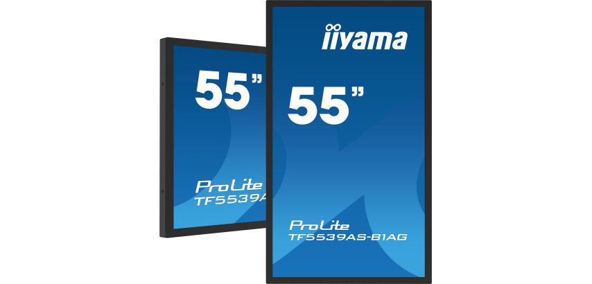 iiyama TF5539AS-B1AG Écran d'affichage dynamique En forme de kiosk 138,7 cm (54.6") LED 435 cd/m² 4K Ultra HD Noir Écran tactile Intégré dans le processeur Android 11 24/7