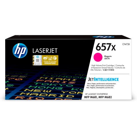 HP Cartouche de toner magenta 657X LaserJet grande capacité authentique