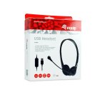Equip 245305 auricular y casco Auriculares Alámbrico Diadema Oficina/Centro de llamadas USB tipo A Negro