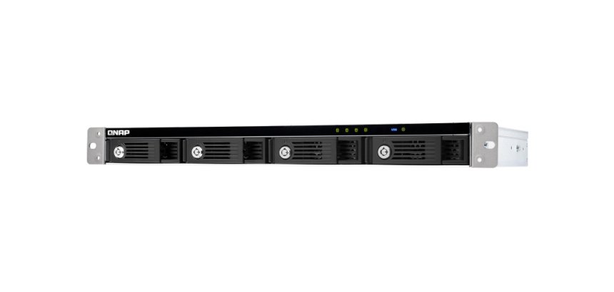 QNAP TR-004U Boîtier de disques de stockage Boîtier disque dur/SSD Noir, Gris 2.5/3.5"