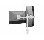 Equip 17"-32" Articulating Dual Monitor Desk Mount Bracket, White