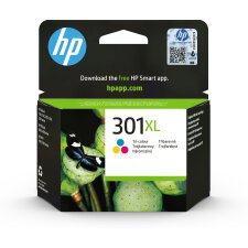 HP 301XL cartouche d'encre trois couleurs grande capacité authentique