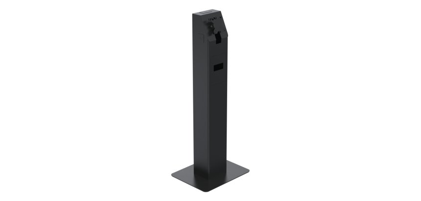 Ergonomic Solutions SpacePole Kiosk SPK400-17 accesorio para terminal de punto de venta Juego para quiosco Negro Metal 75 x 75 mm 100 x 100 mm