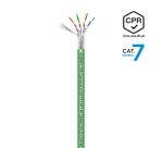 AISENS Cable de Red RJ45 LSZH CPR Cca CAT.7 600 MHZ S/FTP AWG23, Verde, 500 m