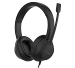 Nilox NXAUSB02 auricular y casco Auriculares Alámbrico Llamadas/Música USB tipo A Negro