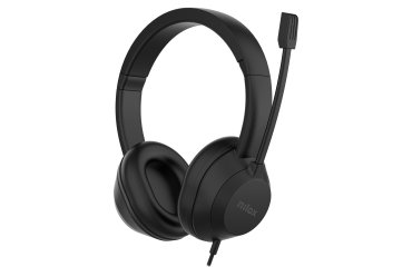 Nilox NXAUSB02 auricular y casco Auriculares Alámbrico Llamadas/Música USB tipo A Negro