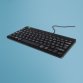 R-Go Tools Clavier ergonomique R-Go Compact Break, clavier compact avec logiciel de pause,AZERTY (FR), Filaire, noir