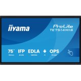 iiyama PROLITE TE7514MIS-B2AG Écran plat de signalisation numérique 190,5 cm (75") LCD Wifi 435 cd/m² 4K Ultra HD Noir Écran tactile Intégré dans le processeur Android 24/7