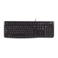 Logitech K120 Corded Keyboard tastiera Universale USB QWERTY US International Nero