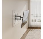 AISENS Soporte Eco Giratorio, Inclinable Para Monitor/TV 30kg (3 Pivotes) De 23"-65", Negro