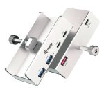 Equip 128967 hub di interfaccia USB 3.2 Gen 1 (3.1 Gen 1) Type-A 5000 Mbit/s Alluminio
