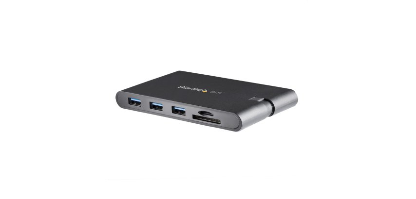 StarTech.com Adattatore Multi-porta USB-C con HDMI e VGA per portatili - 3x USB 3.0 - Lettore Schede SD - PD 3.0 - Cavo integrato