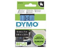 Nastro D1 standard 409160 - 9 mm x 7 mt - PL - nero/blu - Dymo