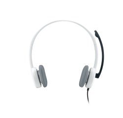 Logitech 981-000350 casque Avec fil Arceau Bureau/Centre d'appels Blanc