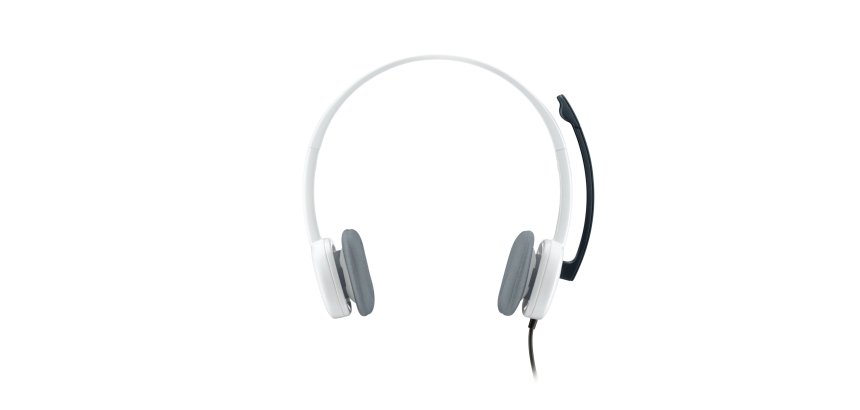 Logitech 981-000350 casque Avec fil Arceau Bureau/Centre d'appels Blanc