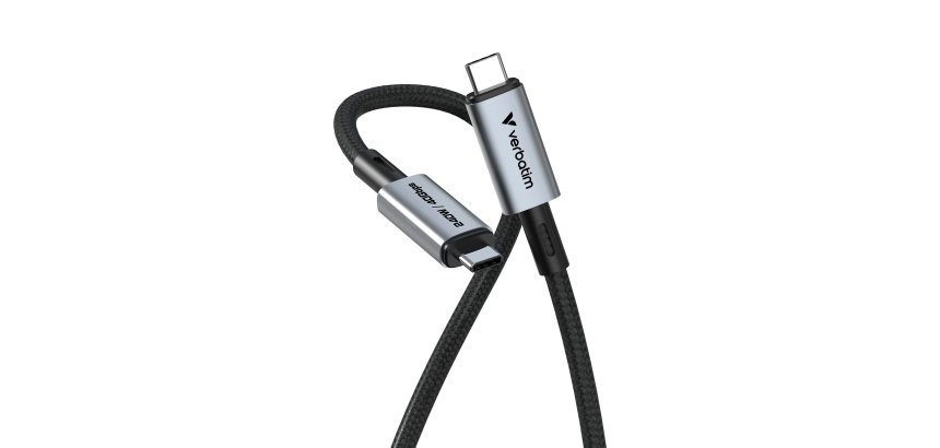 Verbatim 31847 câble USB USB4 Gen 2x2 1,2 m USB C Noir