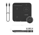 AISENS Cargador Inalambrico USB-C 4 en 1 De 15W Para Movil, Apple Watch, Auriculares Con Estuche De Carga, Negro