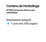 HP 953 Cartouche d’encre cyan authentique