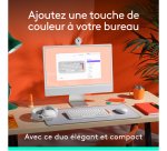 Logitech 920-013110 clavier Souris incluse Universel Bluetooth AZERTY Français Blanc