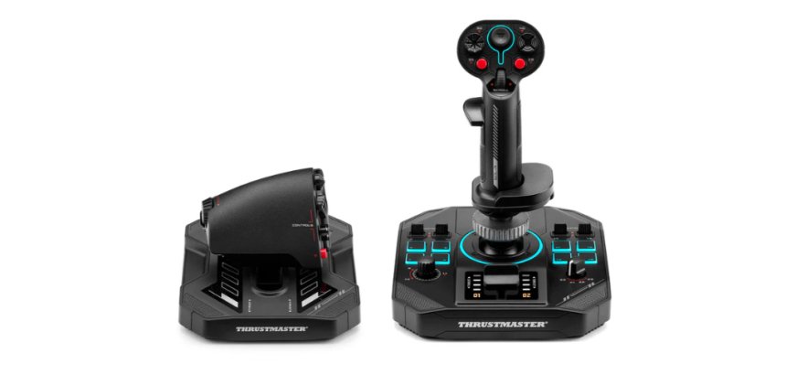 Thrustmaster Sol-R 4 HOTAS Nero USB Joystick + leva di controllo del motore Analogico/Digitale PC