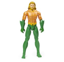 DC Comics AQUAMAN Personaggio AQUAMAN 30 cm Personaggio in scala 30 cm con decorazioni originali, mantello e 11 punti di articolazione - Giocattoli per bambini e bambine dai 3 anni