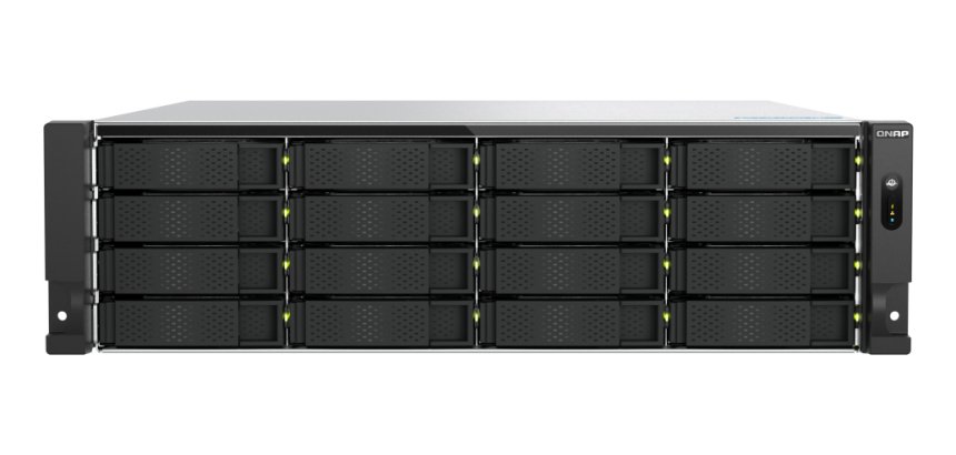 QNAP TS-H1677AXU-RP Serveur de stockage Rack (3 U) AMD Ryzen™ 7 7745 32 Go DDR5 0 To QNAP QTS Noir, Gris