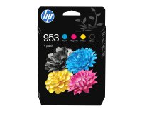 HP 953 Pack de 4 cartouches d'encre Noir/Cyan/Magenta/Jaune authentiques