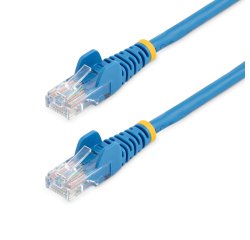 StarTech.com Cable de Red de 0,5m Azul Cat5e Ethernet RJ45 sin Enganches