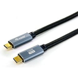 Equip 128359 Cavo USB 3.2 Gen 2 da C a C, M/M, 3,0 m, PD100W , 4K/60Hz, 10Gbps, nero