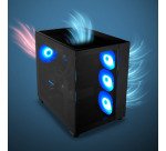 ERAZER Tank X15 (MD 340128) AMD Ryzen™ 7 7800X3D 32 Go DDR5-SDRAM 1 To SSD NVIDIA GeForce RTX 5060 Ti Windows 11 Home Tower PC Noir