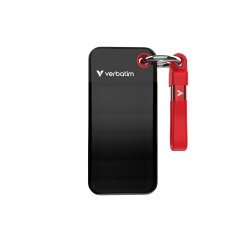 Verbatim Pocket SSD 1 TB USB Type-C 3.2 Gen 2 (3.1 Gen 2) Zwart, Rood