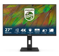 Philips 3000 series 27B1N3800/00 LED display 68.6 cm (27") 3840 x 2160 pixels 4K Ultra HD LCD Black