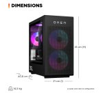 HP OMEN 35L Gaming Desktop GT16-1013nf PC AMD Ryzen™ 9 9900X3D 64 Go DDR5-SDRAM NVIDIA GeForce RTX 5070 Ti Windows 11 Home Tower Noir