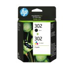 HP 302 - 2er-Pack - Schwarz, Farbe (Cyan, Magenta, Gelb) - original - Tintenpatrone