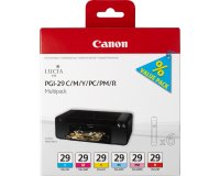 Canon Multipack de 6 cartouches d'encre PGI-29 C/M/Y/PC/PM/R