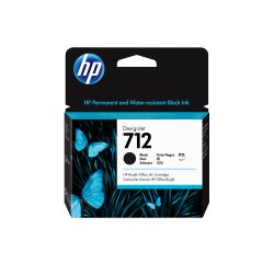 HP Cartouche d'encre DesignJet 712, noir, 80 ml