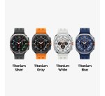 Samsung Galaxy Watch Ultra 2025 (Titanium Blue, LTE, 47mm) Smartwatch Galaxy AI, Design resistente agli urti, Batteria a lunga durata, Cassa in titanio di grado aerospaziale