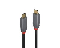 Lindy Câble USB 3.2 type C vers C, 20Gbit/s, 100W, PD, Anthra Line, 1m