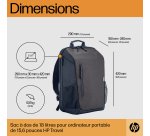 HP Sac à dos pour ordinateur portable Travel 18 litres 15,6 pouces, gris fer