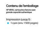 HP 951XL cartouche d'encre cyan grande capacité authentique
