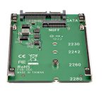 StarTech.com Adattatore da SSD M.2 SATA a SATA da 2,5", convertitore da M.2 NGFF a SATA, altezza 7 mm, adattatore per unità disco rigido M2 - Non compatibile con NVMe