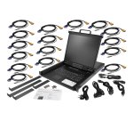 StarTech.com Console KVM à Montage Rack 16 ports avec Câbles de 1,82m - Switch KVM Intégré avec Écran LCD 19" - Tiroir LCD 1U Complet - KVM OSD - Durable 50,000 MTBF - Support USB + VGA - Clavier QWERTY