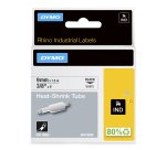 DYMO Rhino etiquetas industriales de tubo termorretráctil | 9 mm x 1,5 m | de color negro sobre fondo blanco