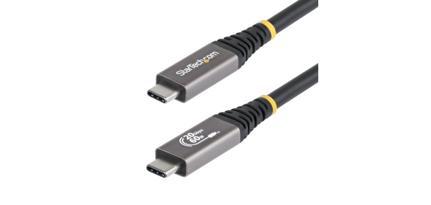 StarTech.com Cable USB4 3m - Cable USB-C Certificado USB-IF - 20Gbps - PD 240W EPR - 4K120 - DP 2.1 - Cable USB Tipo C - Recubrimiento de TPE - Negro