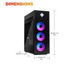 HP OMEN by 45L Gaming Desktop GT22-3065nf Intel Core Ultra 9 285K 128 Go DDR5-SDRAM NVIDIA GeForce RTX 5080 Windows 11 Home Tower PC AI PC Noir