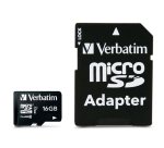 Verbatim - flash memory card - 16 GB - microSDHC